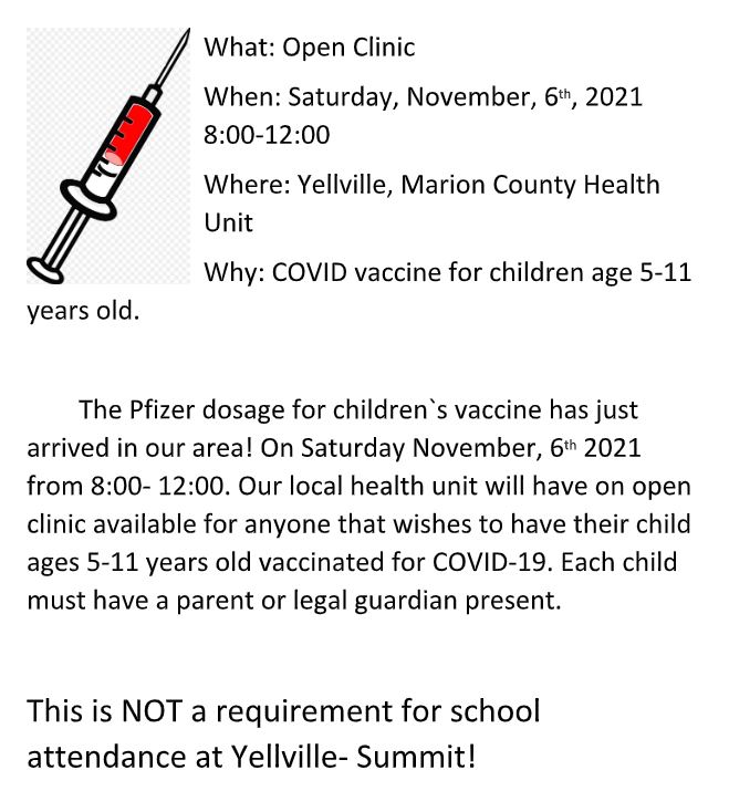 Open Clinic for Covid Vaccine