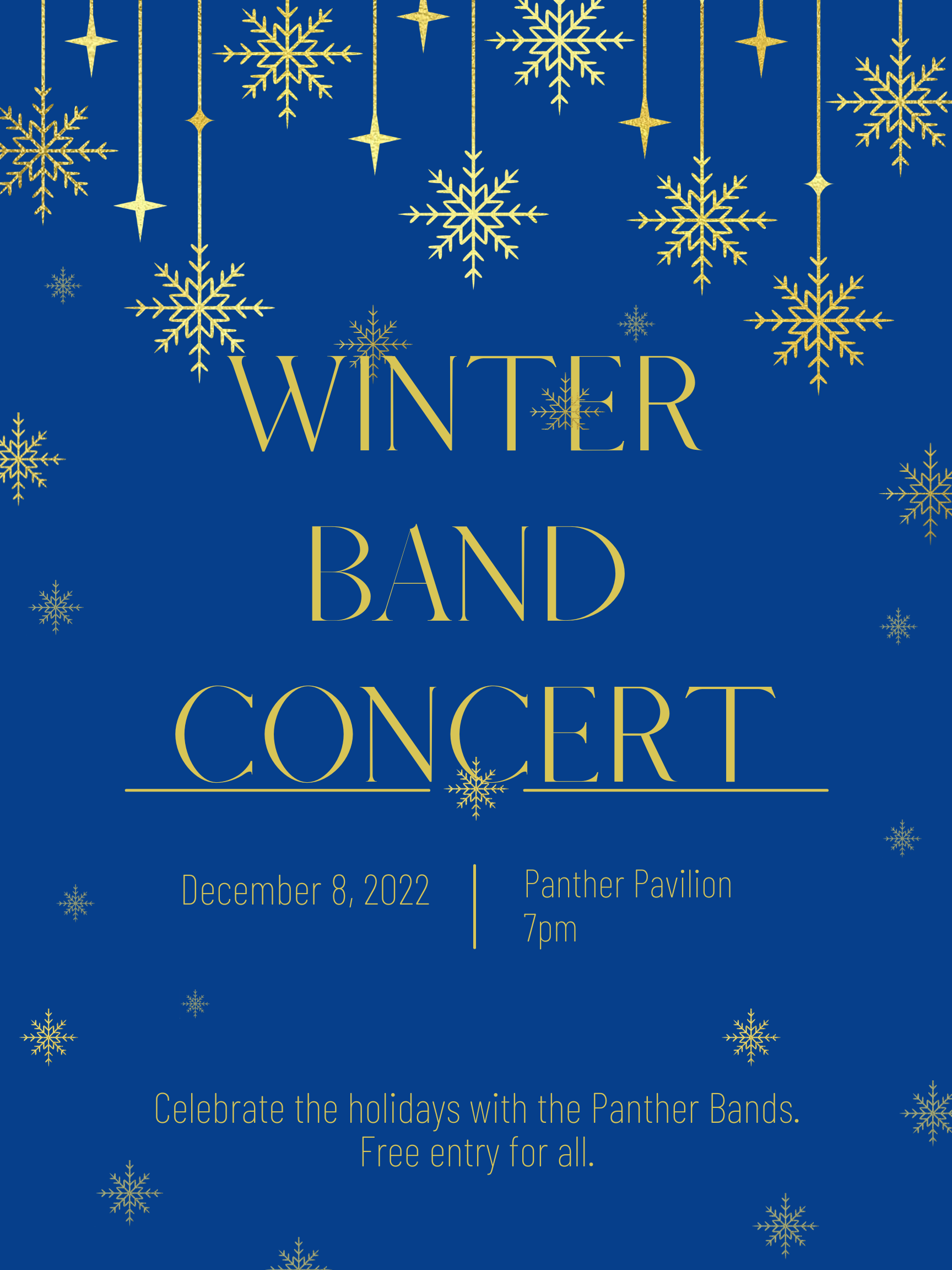 Winter Band Concert Scheduled for December 8