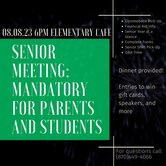 Class of 2024 - Mandatory Meeting for Students & Parents